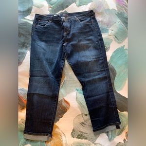 KUT - style Catherine Slim Boyfriend. Size 16. Dark rinse